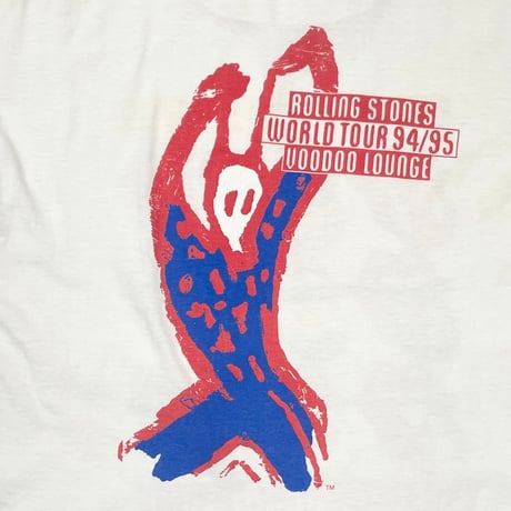 ROLLING STONES 1994 VOODOO LOUNGE WORLD TOUR MULTI TONGUE WHITE BROCKUM LARGE 3938