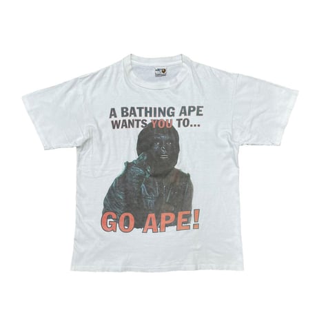 VINTAGE AE GO APEA ONEITA WHITE LARGE 90S 4796