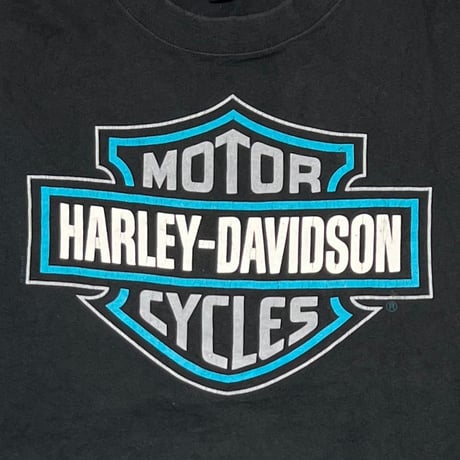 HARLEY DAVIDSON TURQUOISE BLUE EMBLEM Doug's FLAME LS XL 1888