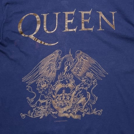 QUEEN 1991 EMBLEM LOGO NAVY FITS XL 9089