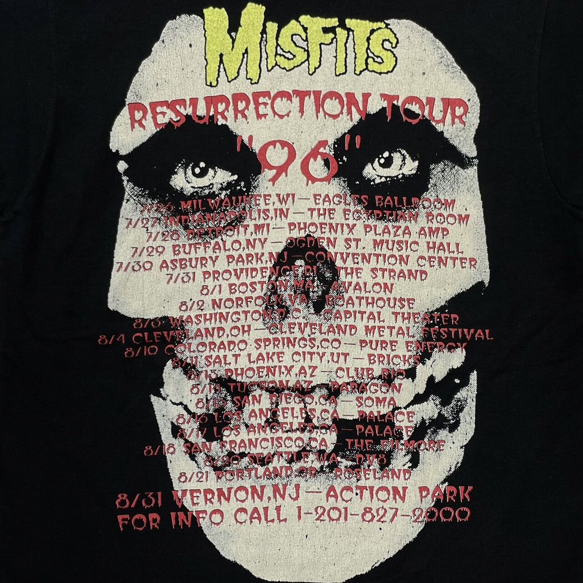 MISFITS RESURRECTION TOUR 1996 LARGE 3593 | gre MISFITS RESURRECTION TOUR 1996 LARGE 3593 | gre