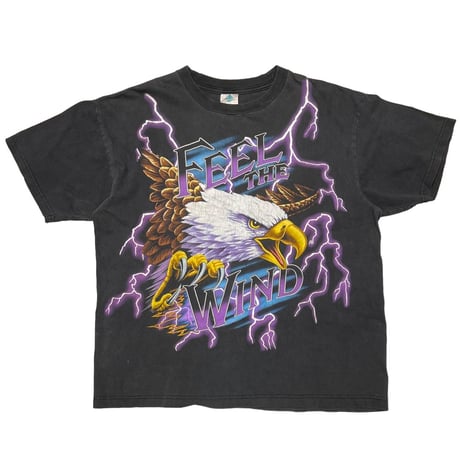 american thunder ジーザス　ビンテージ　L Rare Vintage 90's Jesus Christ American Thunder T-Shirt