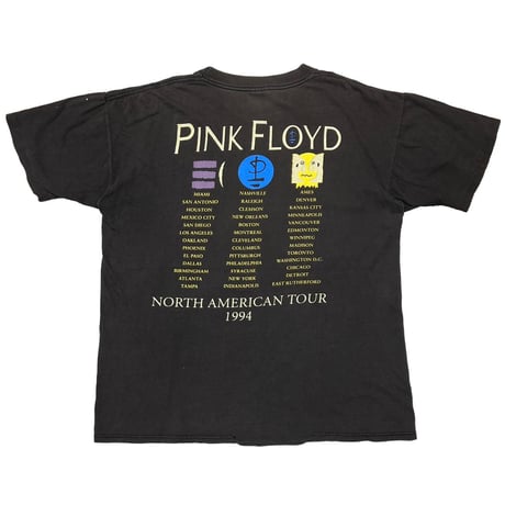 PINK FLOYD NORTH AMERICAN TOUR DIVISION BELL BLACK BROCKUM LARGE 3498