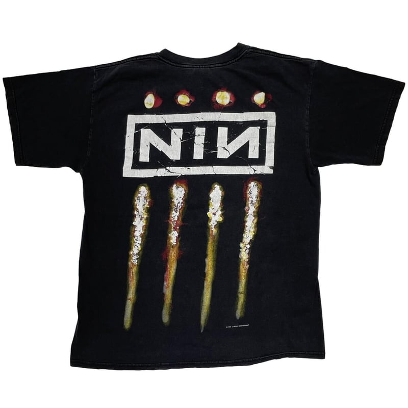 ギフ_包装】 Nine 公式 nirvana NIN バンドT Nails Inch トップス 