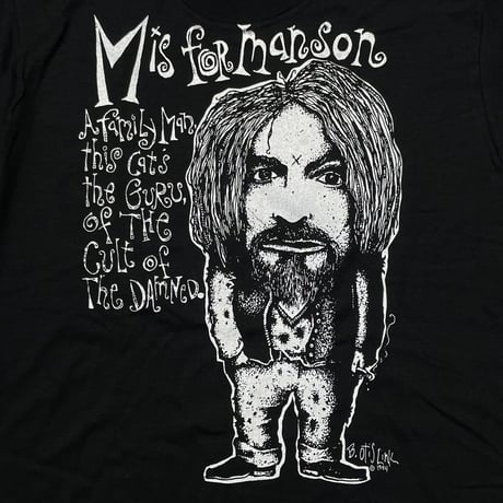 CHARLES MANSON M is for manson 1994 FRUIT OF THE LOOM LARGE 4283