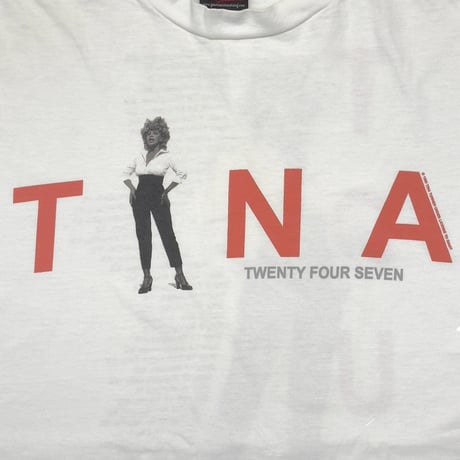 TINA TURNER TWENTY FOUR SEVEN TOUR WHITE giant LARGE 4629