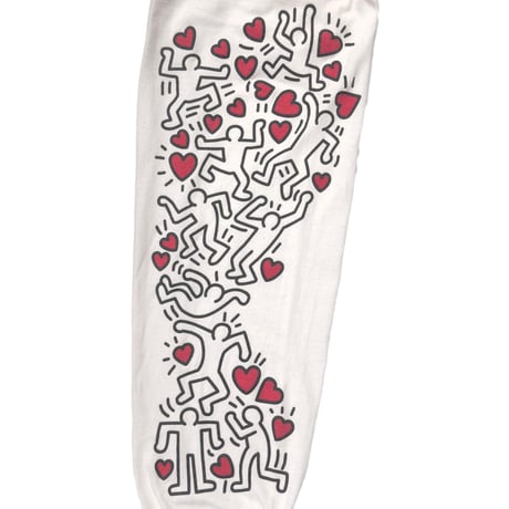 KEITH HARING MAN POWER LS WHITE XL 7075