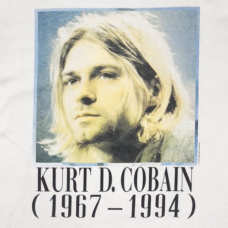 NIRVANA KURT COBAIN MEMORIAL ADULT GIANT BY TULTEX XL 1204