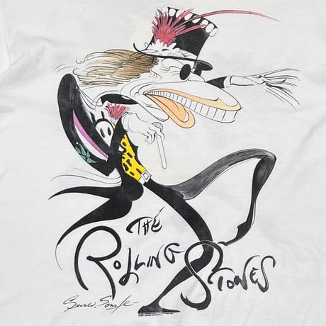 ROLLING STONES 1994 Gerald Scarfe WHITE BROCKUM LARGE 6865