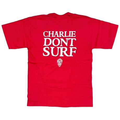 Charles Manson Y2K CHARLIE DON'T SURF ZOO PORT RED GILDAN MEDIUM 3353
