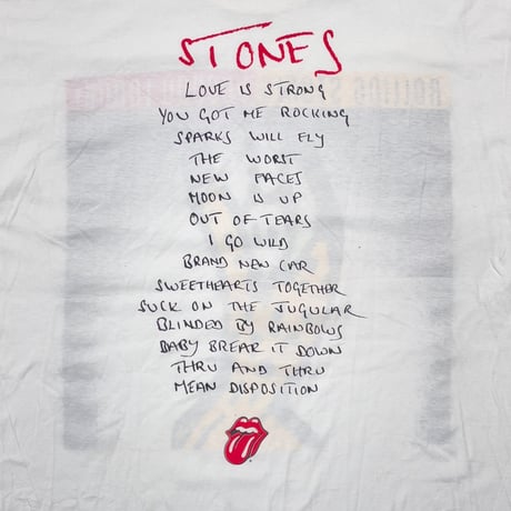 THE ROLLING STONES VOODOO LOUNGE EUROPEAN TOUR 95 WHITE BROCKUM XL 7769