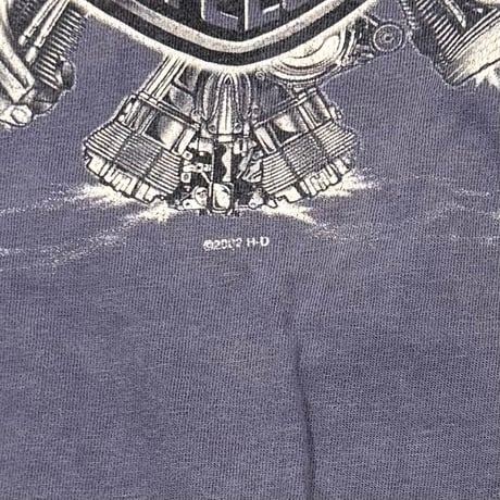 HARLEY DAVIDSON ENGINES SPARK SLEEVE LS LIGHT NAVY LARGE 0186