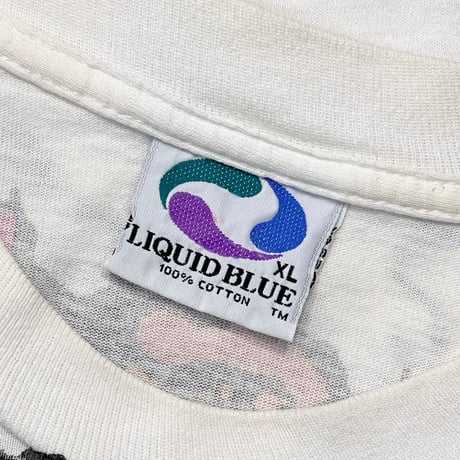 GRATEFUL DEAD 1992 SKULL ROSE OVP WHITE LIQUID BLUE XL 6810
