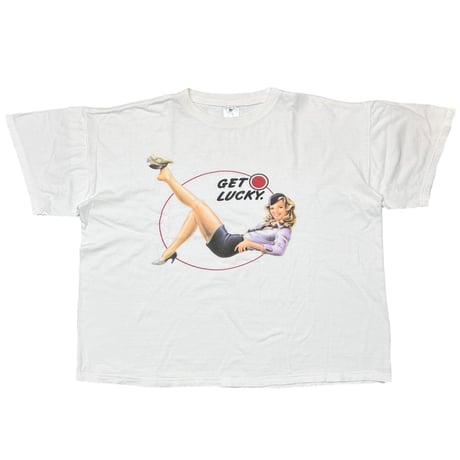 LUCKY STRIKE GET LUCKY Flight Attendant PIN-UP GIRL WHITE XL 3751