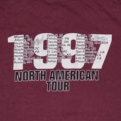 RAGE AGAINST THE MACHINE 1997 NORTH AMERICAN TOUR BURGUNDY GIANT XL 7200