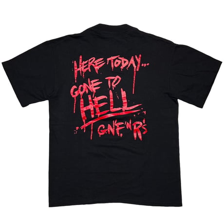 GUNS N' ROSES 1991 DRIP EMBLEM LOGO HERE TODAY GONE TO HELL BROCKUM LARGE 4653