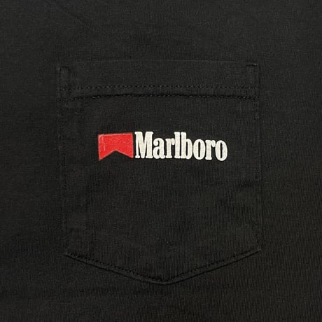 Marlboro COWBOY man POCKET TEE BLACK FITS XL 9984