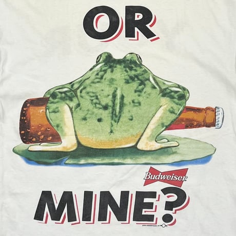 Budweiser 1995 YOUR PAD OR MINE? WHITE FITS XL 8347
