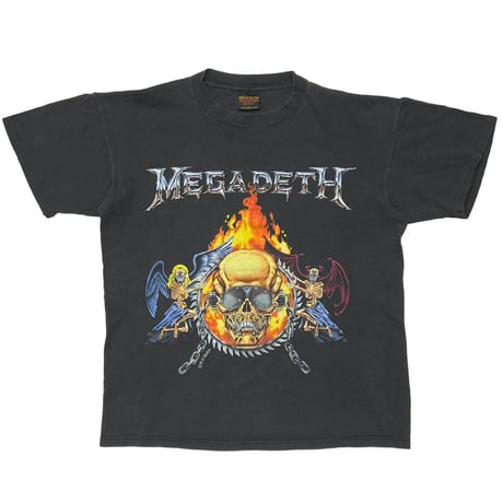 MEGADETH FLAMING SKULL BROCKUM LARGE 7732