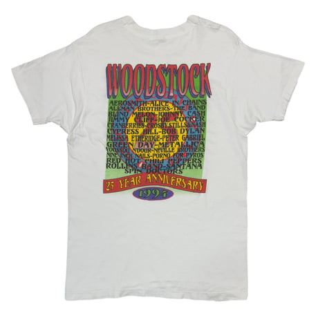 WOODSTOCK 1994 25 YEARS ANNIVERSARY WHITE XL 5693