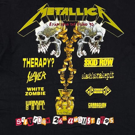 METALLICA PUSHEAD ESCAPE FROM THE STUDIO DONINGTON 1995 EURO LARGE 7740