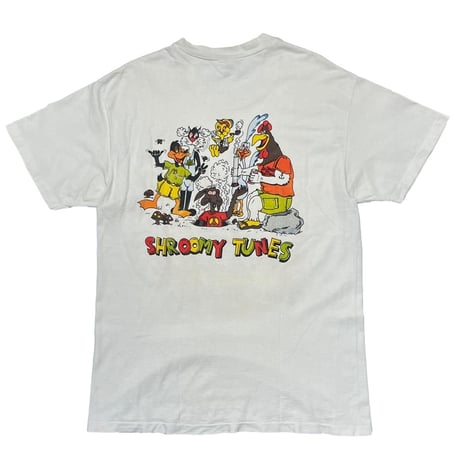 OLD & VINTAGE Toke up Doc! SHROOMY TUNES LOONEY TUNES PARODY WHITE HANES LARGE 3716