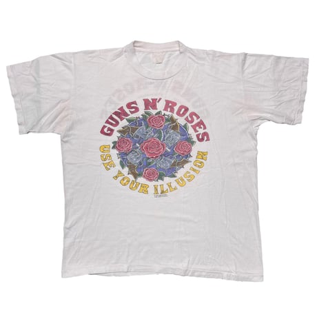 GUNS N' ROSES 1991 USE YOUR ILLUSION TOUR GUN & ROSE FITS XL 9082
