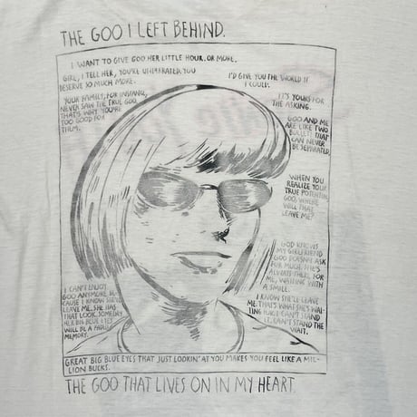 SONIC YOUTH THE GOLD 1 LEFT BEHIND WHITE FITS XL 8878