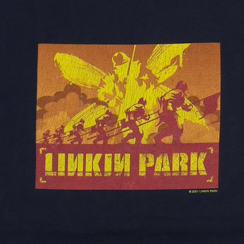 LINKIN PARK 2001 HYBRID THEORY NAVY cygnus LARG