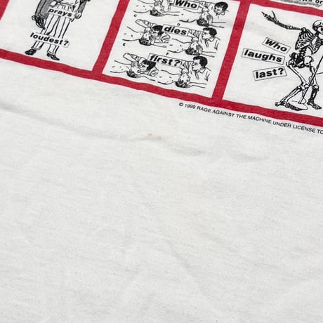 RAGE AGAINST THE MACHINE 1999 BARBARA KRUGER WHITE GIANT FITS XL 2754