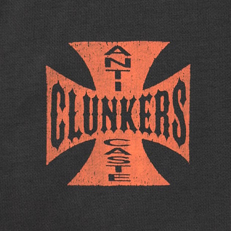 greatLAnd ORIGINAL CLUNKERS ZIP HOODIE / DOUBLE FACE BLACK/ORANGE