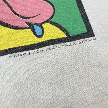 GREEN DAY 1994 DOOKIE DOG POO CHEF WHITE BROCKUM XL 9305