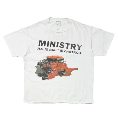 MINISTRY 1991 JESUS BUILT MY HOTROD SILVER BROCKUM XL 9869