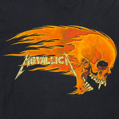 METALLICA 1994 SIDE FLAME SKULL LS DELTA XL 8199