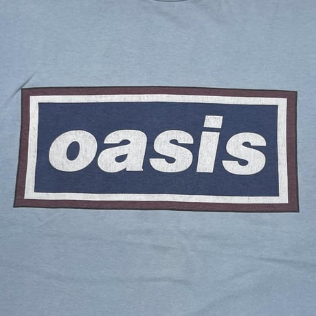 OASIS DEFINITELY MAYBE LIGHT BLUE HANES LARGE 6280