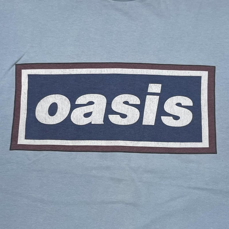 OASIS DEFINITELY MAYBE LIGHT BLUE HANES LARGE 6