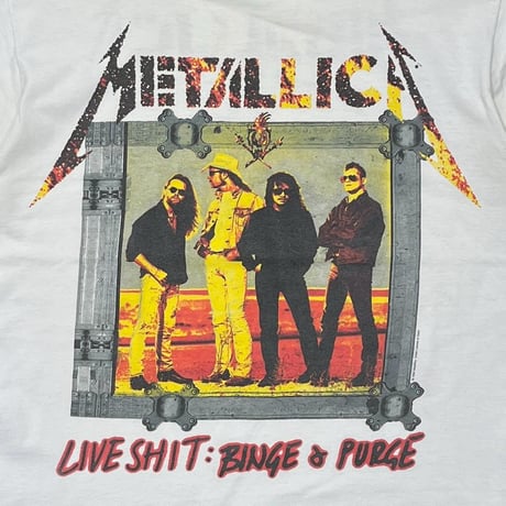METALLICA SUMMER SHIT '94 WHITE GIANT BY TEE JAYS LARGE 9473
