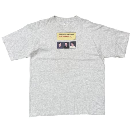 MANIC STREET PREACHERS EVERYTHING MUST GO ASH GREY EURO LARGE 4299