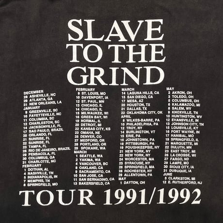 SKID ROW SLAVE TO THE GRIND TOUR 91-92 XL 0878