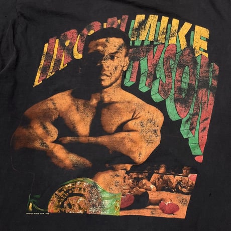 MIKE TYSON IRON MIKE TYSON HEAVY WEIGHT CHAMPION OF THE WORLD RAP DESIGN FITS XL 3474