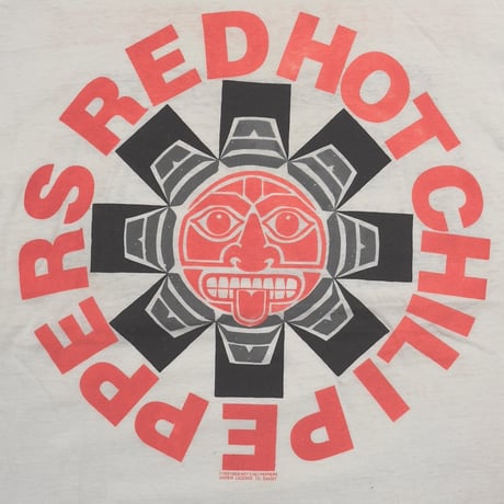 RED HOT CHILI PEPPERS 1991 DOUBLE SIDE Aztec WHITE GIANT XL 3661