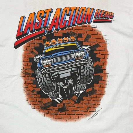 LAST ACTION HERO 1993 MOVIE PROMO BIG MISTAKE WHITE FRUIT OF THE LOOM XL 4625