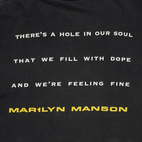 MARILYN MANSON 1998 THERE'S A HOLE IN OUR SOUL TULTEX LARGE 8296