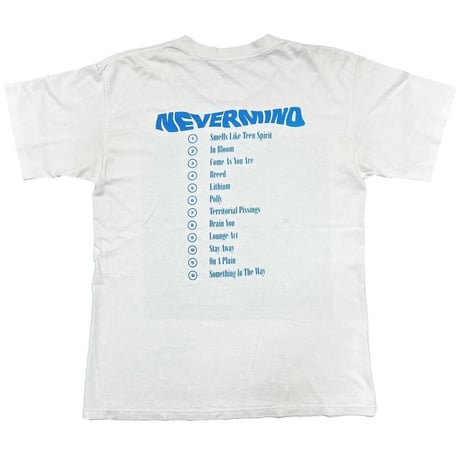 NIRVANA 1992 NEVERMIND WHITE FITS LARGE 8425