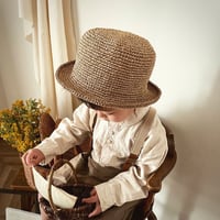 WORLD'S END ベージュ 麦わら帽子 バイカラー麦わら帽子 LLsize(55cm) | prologue