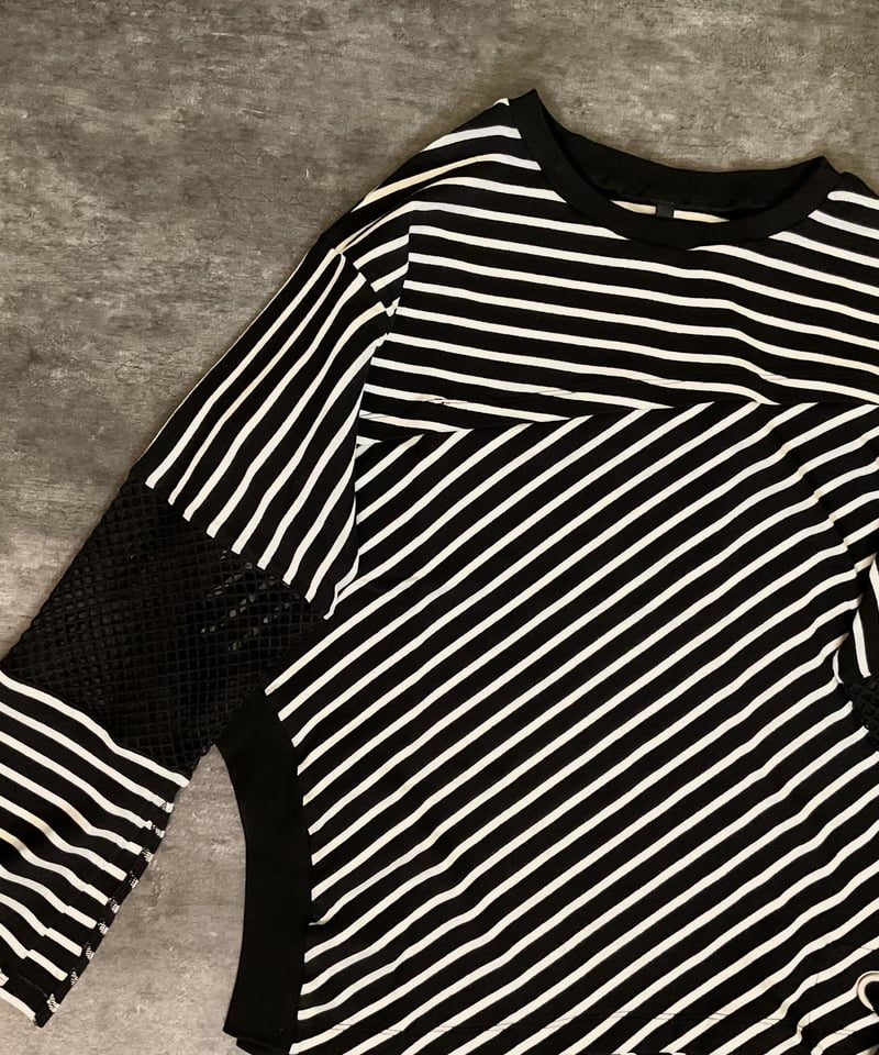 AULA(AULA AILA) シースルー長袖トップス グレー 未使用タグ付き AULA AILA tシャツ ジップアップシアートップス レディース
