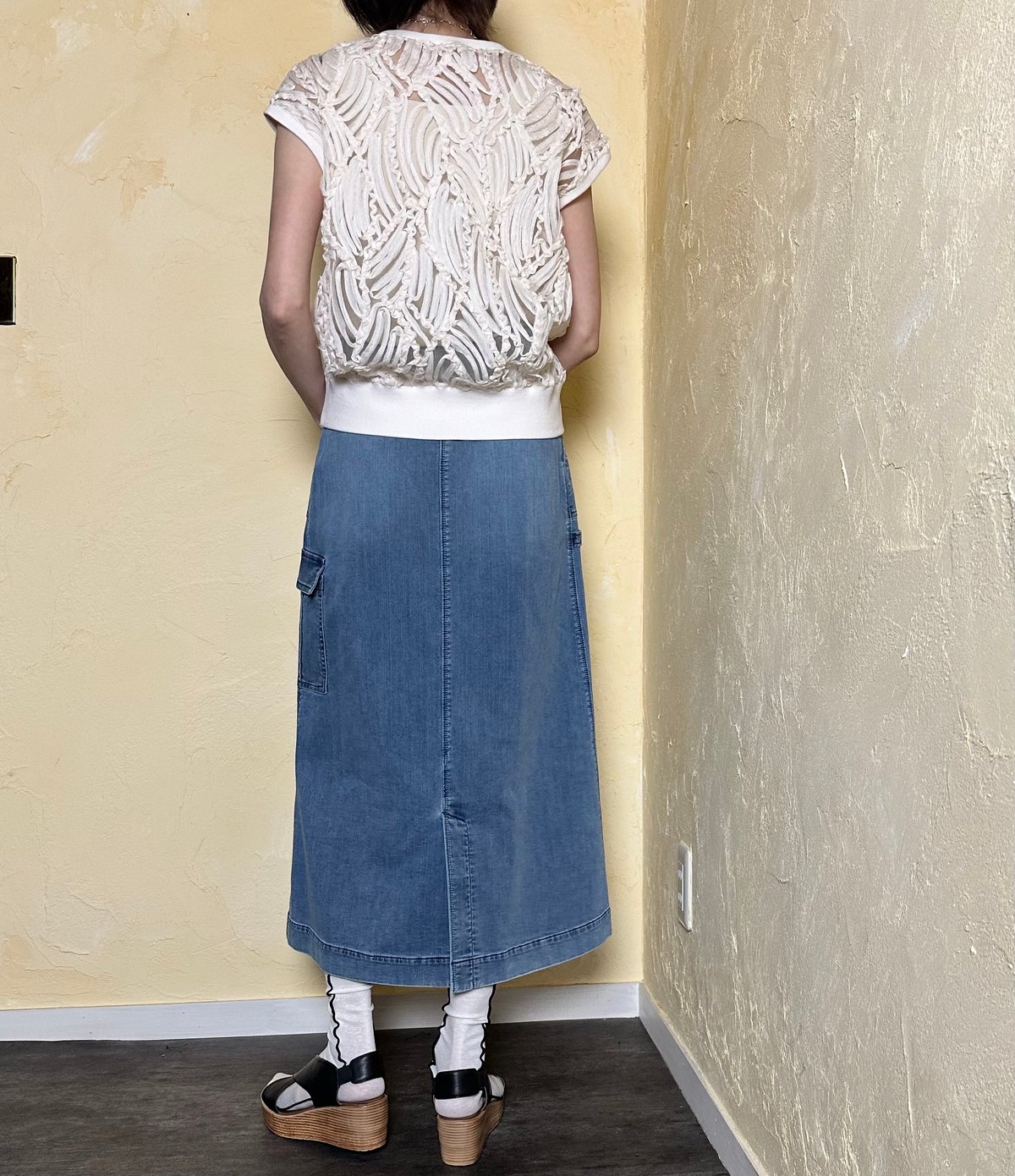 BLUE FRONCE】ISKOデニムタイトスカート | nouvergine