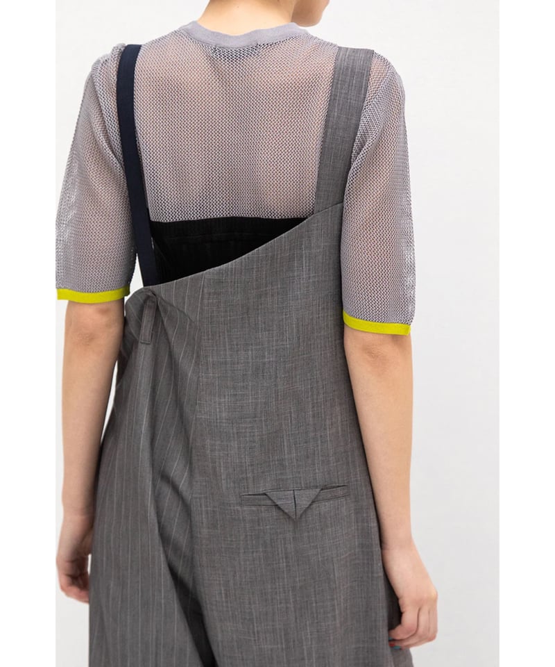 新品AULA AILA サロペットASYMMETRY SALOPETTEグレー1 AULA AILA｜ASYMMETRY SALOPETTE | Rakuten Fashion(楽天
