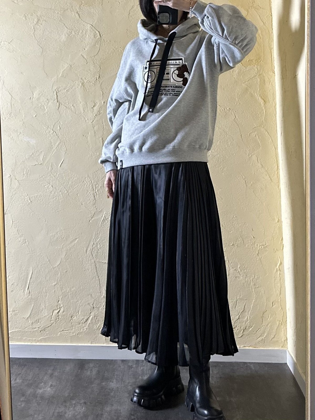 Double Standard Clothing 】ラジカセワッペンギャザースリーブ Double Standard Clothing 】ラジカセワッペンギャザースリーブ