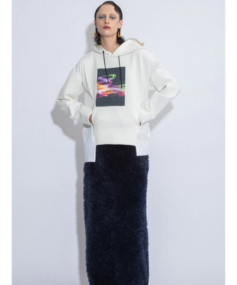 匿名発送　美品　AULA AILA ツイードコンビネーションフーディーブルゾン TWEED COMBINATION HOODIE BLOUSON — aulaaila